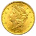 1904 $20 Gold Liberty MS-64